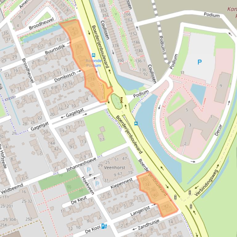 Kaart van postcodegebied 3829DN.
