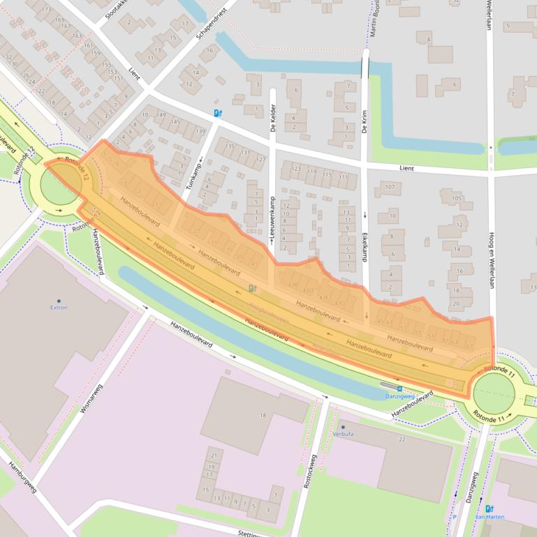 Kaart van postcodegebied 3829GE.