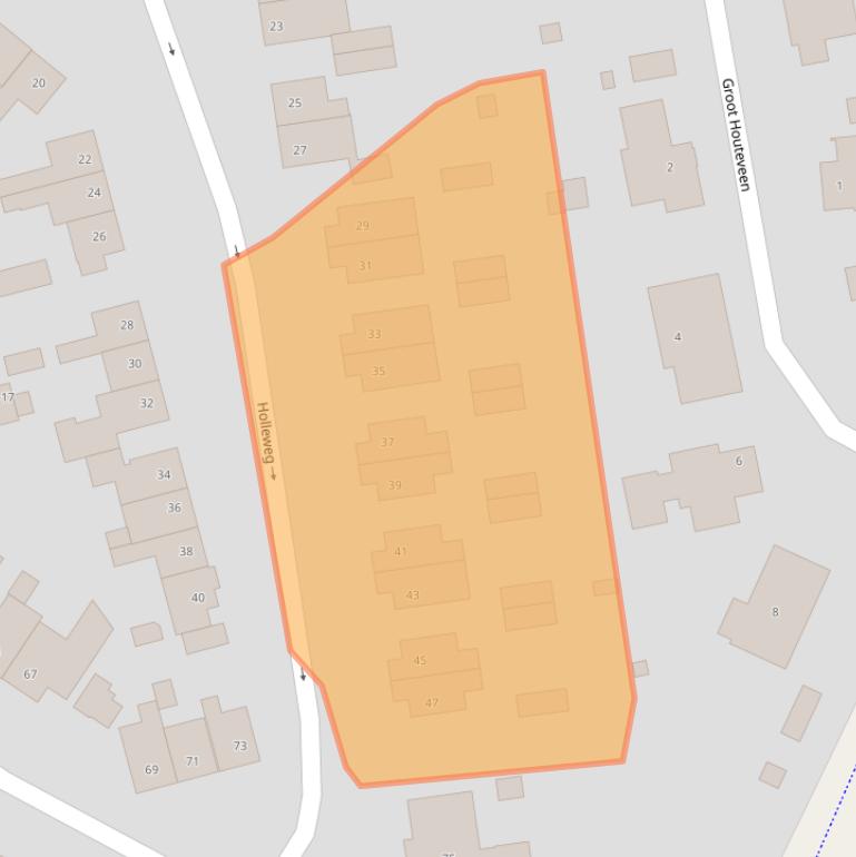 Kaart van postcodegebied 3829MB.