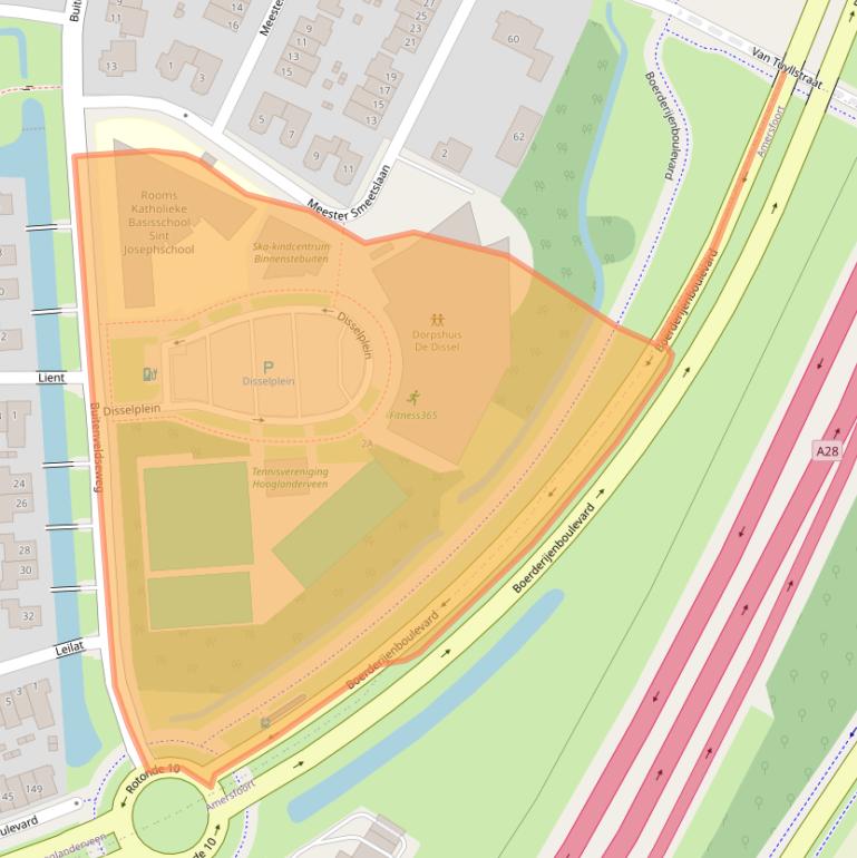 Kaart van postcodegebied 3829MD.