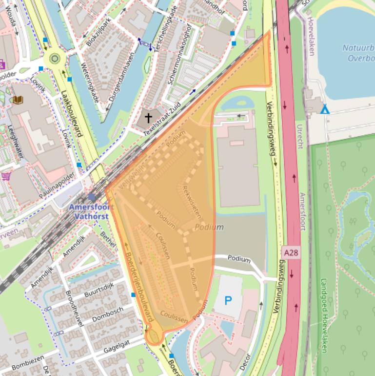 Kaart van postcodegebied 3829ME.