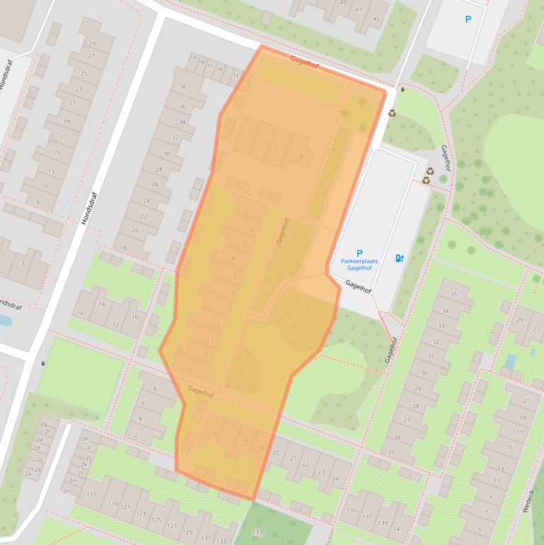 Kaart van postcodegebied 3831AT.