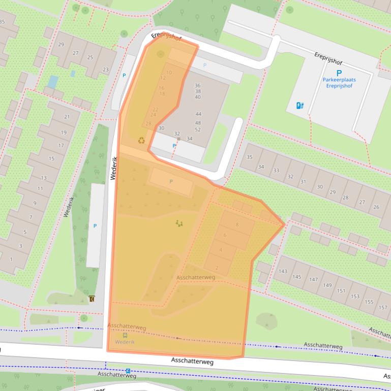 Kaart van postcodegebied 3831AX.