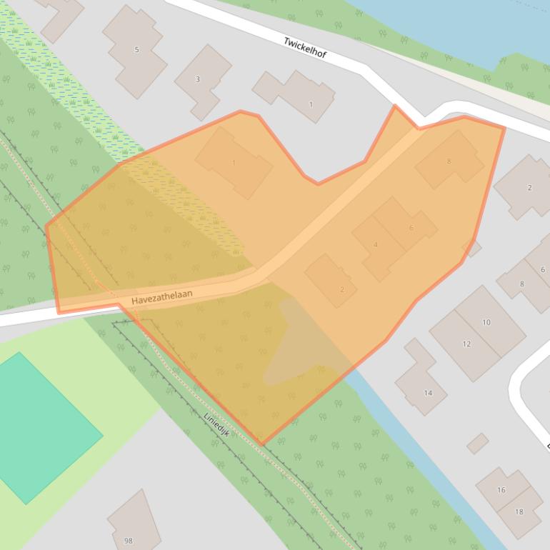 Kaart van postcodegebied 3831BS.