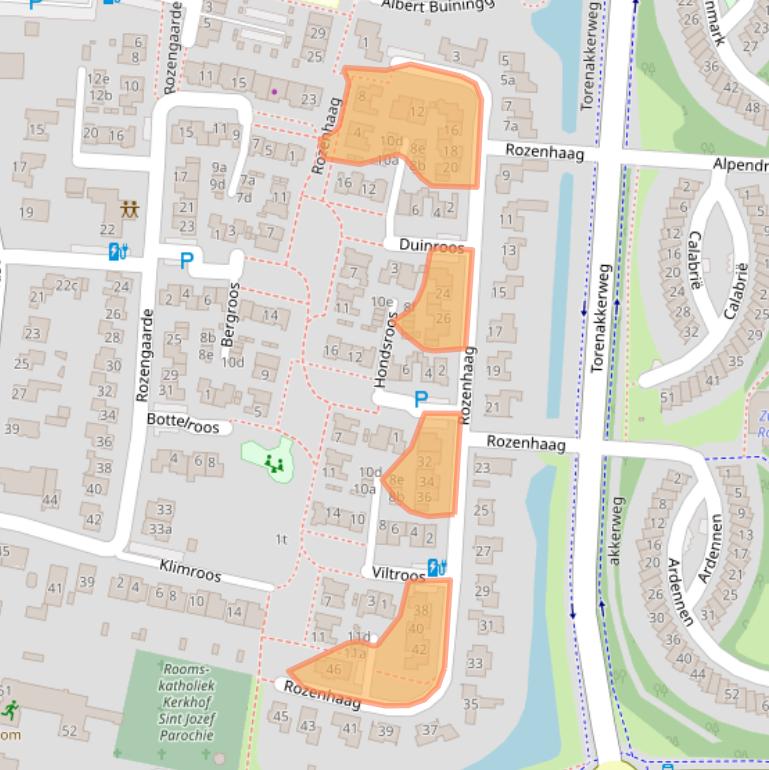 Kaart van postcodegebied 3831CB.