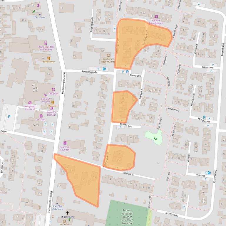 Kaart van postcodegebied 3831CC.