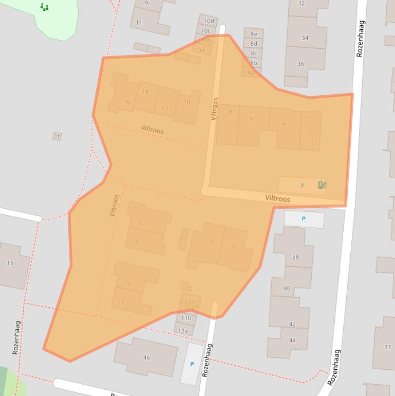 Kaart van postcodegebied 3831CH.