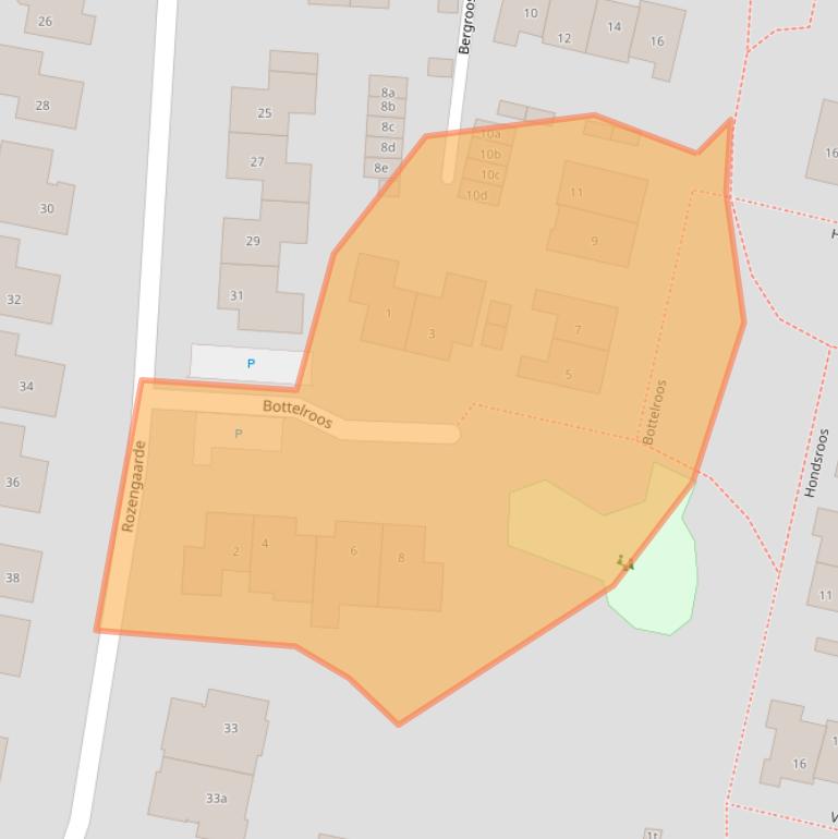 Kaart van postcodegebied 3831CK.
