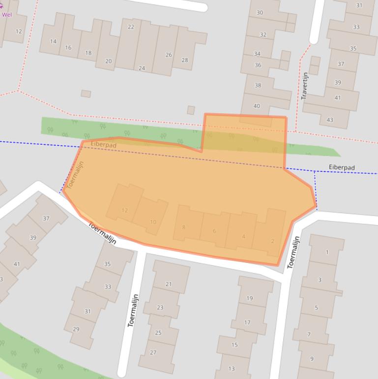 Kaart van postcodegebied 3831DC.