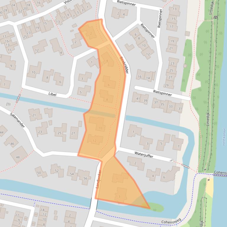 Kaart van postcodegebied 3831DN.