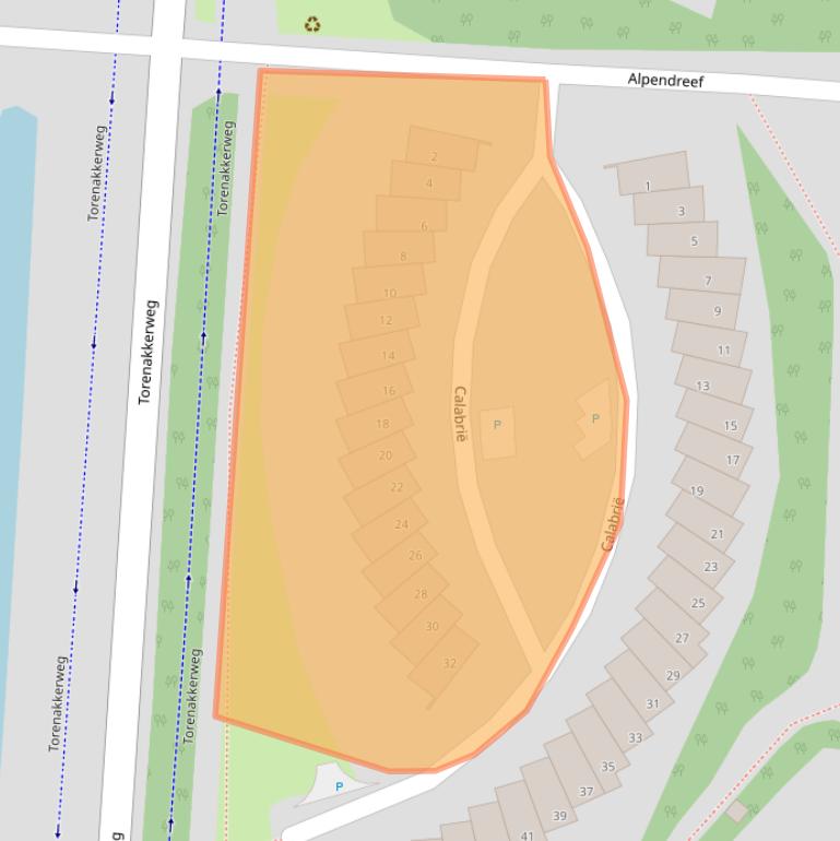 Kaart van postcodegebied 3831ED.