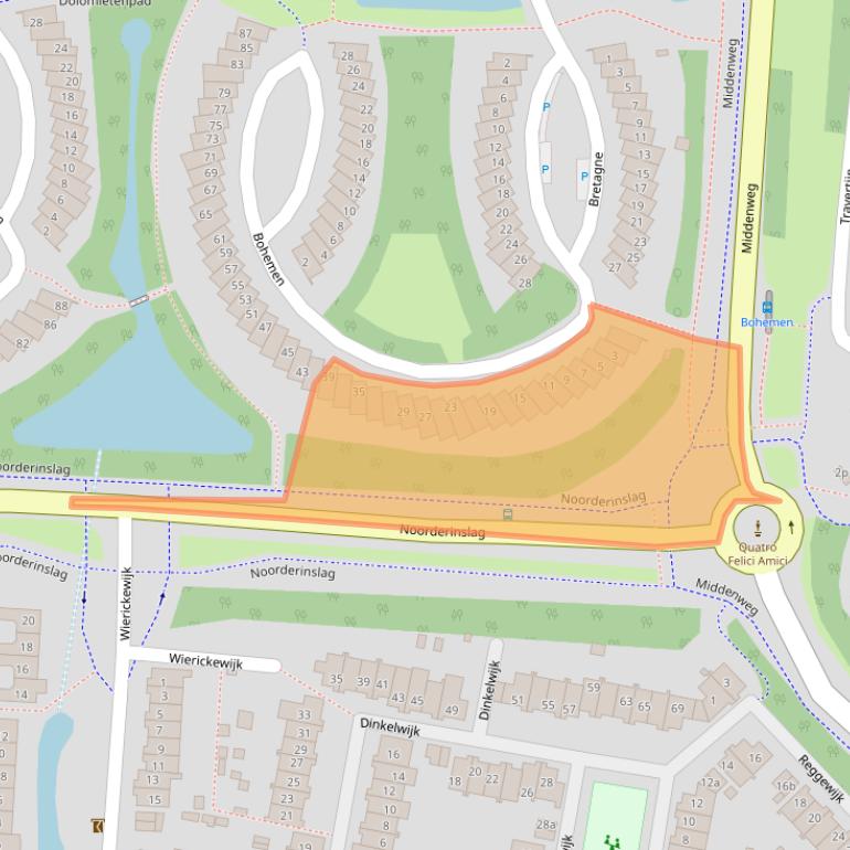 Kaart van postcodegebied 3831EP.