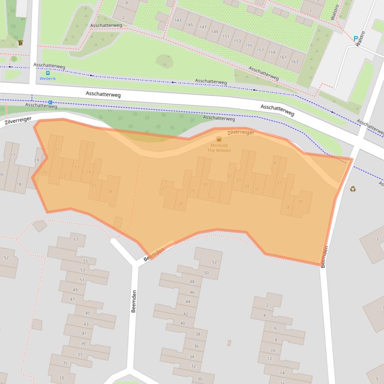 Kaart van postcodegebied 3831GB.