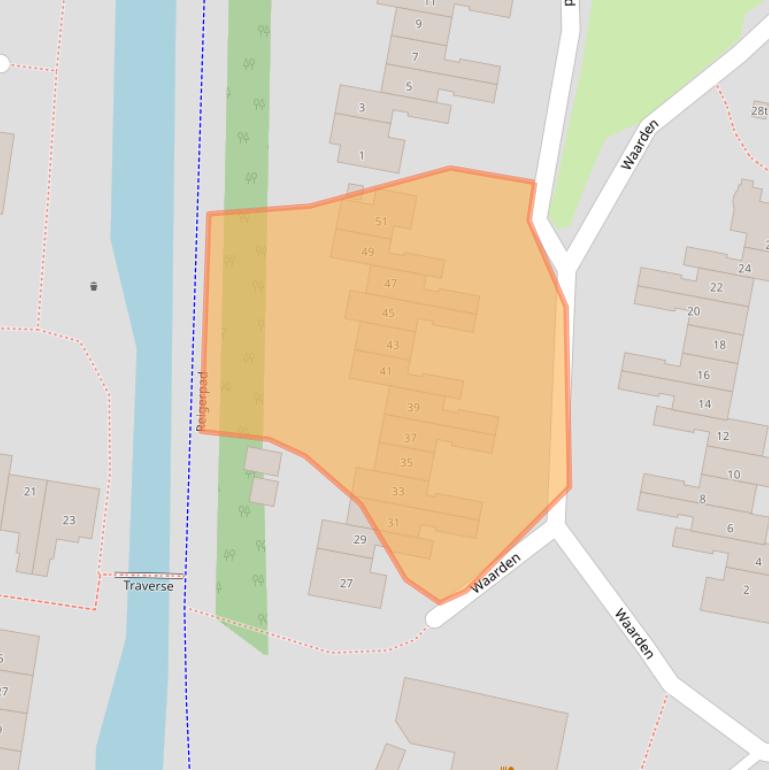 Kaart van postcodegebied 3831HB.