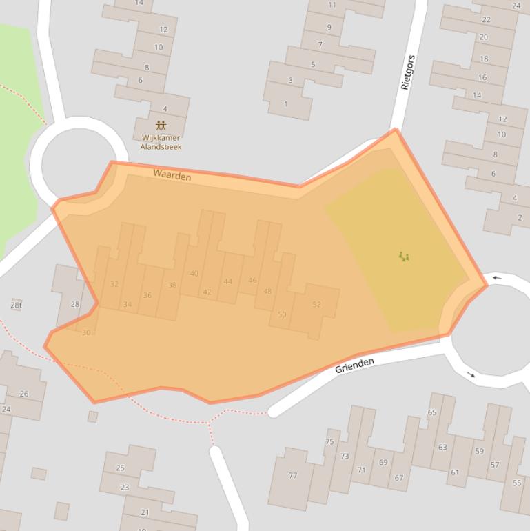 Kaart van postcodegebied 3831HD.