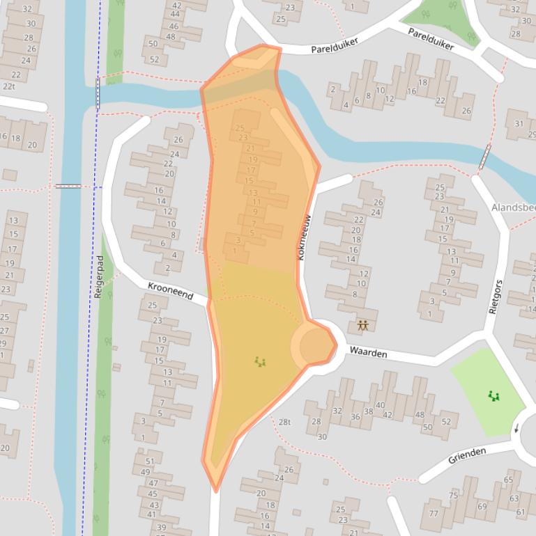 Kaart van postcodegebied 3831HH.