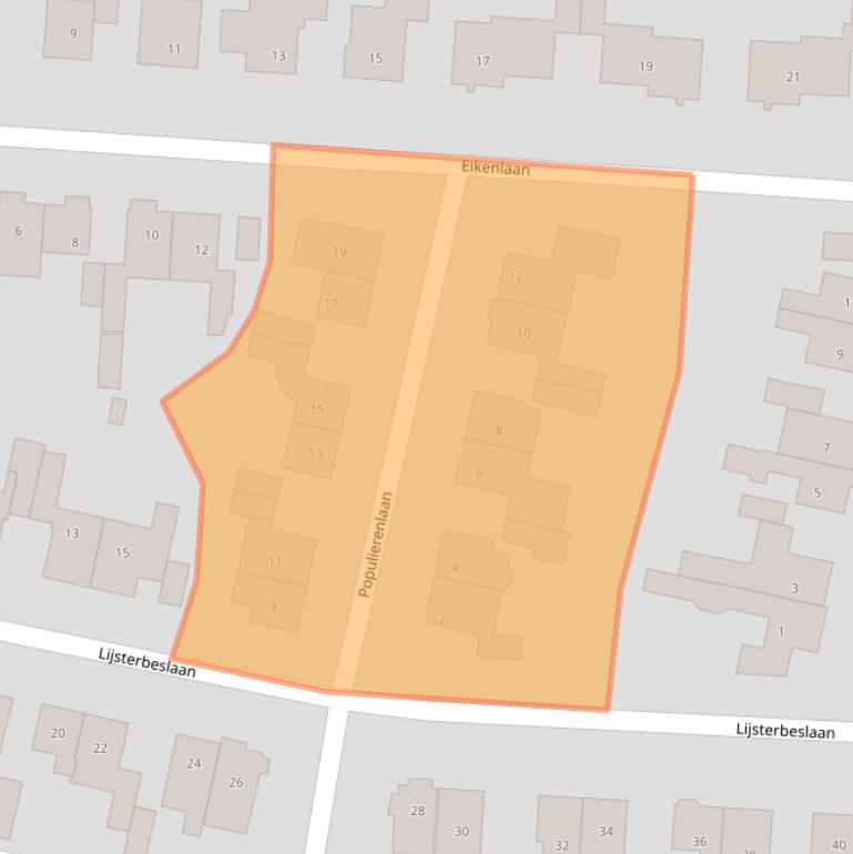 Kaart van postcodegebied 3831JB.