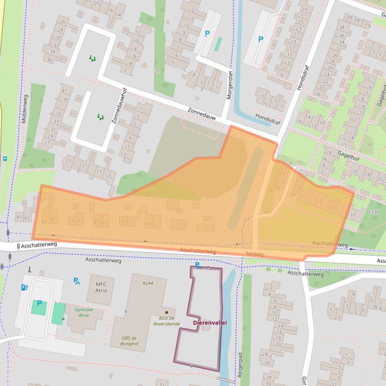 Kaart van postcodegebied 3831JL.