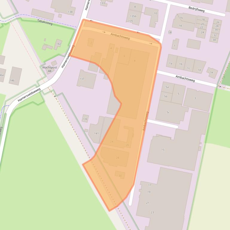 Kaart van postcodegebied 3831KB.