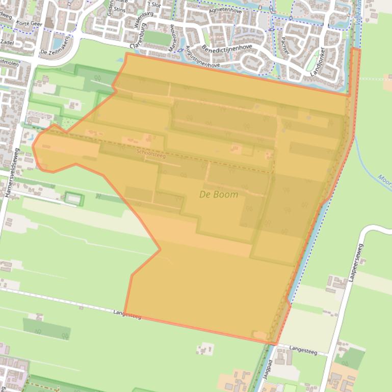 Kaart van postcodegebied 3831KC.