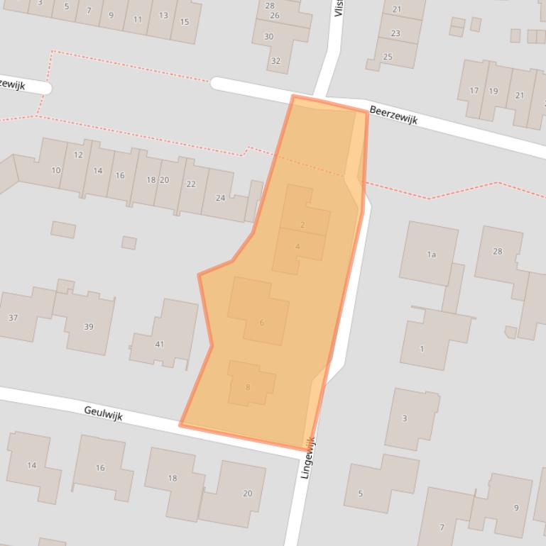 Kaart van postcodegebied 3831LG.