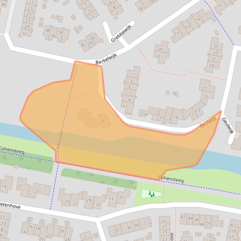 Kaart van postcodegebied 3831LL.