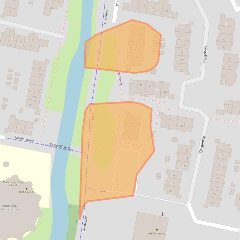 Kaart van postcodegebied 3831LN.