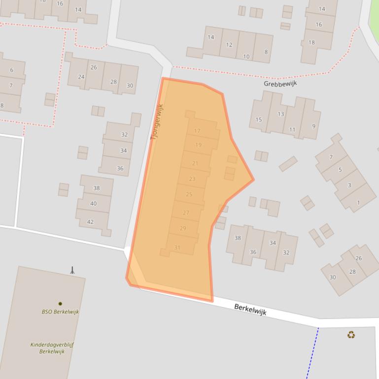 Kaart van postcodegebied 3831LR.