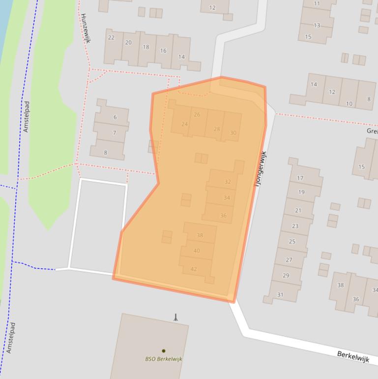 Kaart van postcodegebied 3831LT.