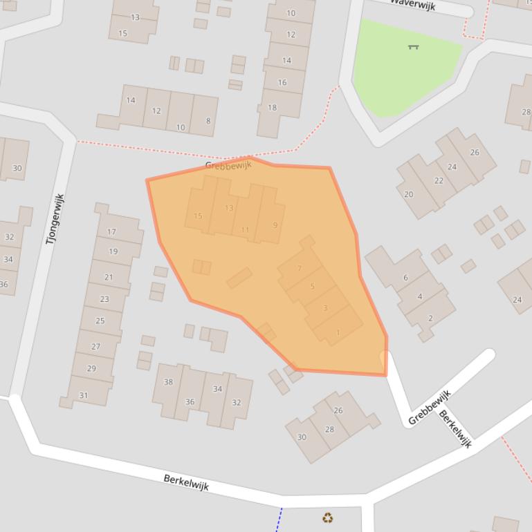 Kaart van postcodegebied 3831LV.