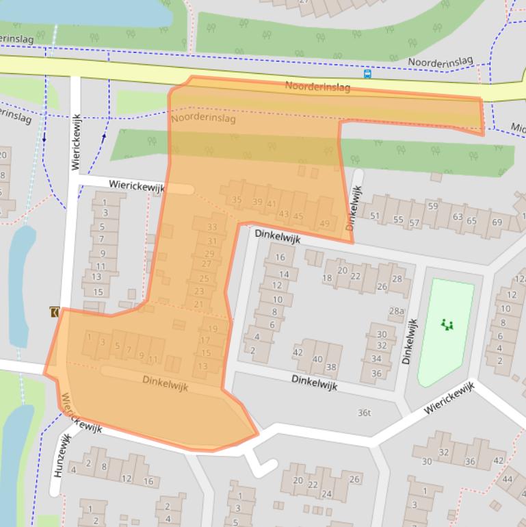 Kaart van postcodegebied 3831MD.