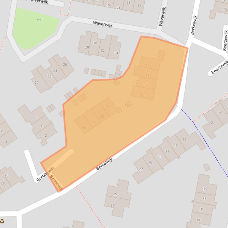 Kaart van postcodegebied 3831MR.