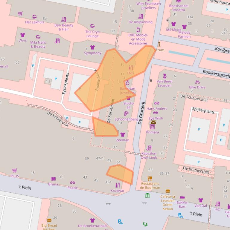 Kaart van postcodegebied 3831NM.