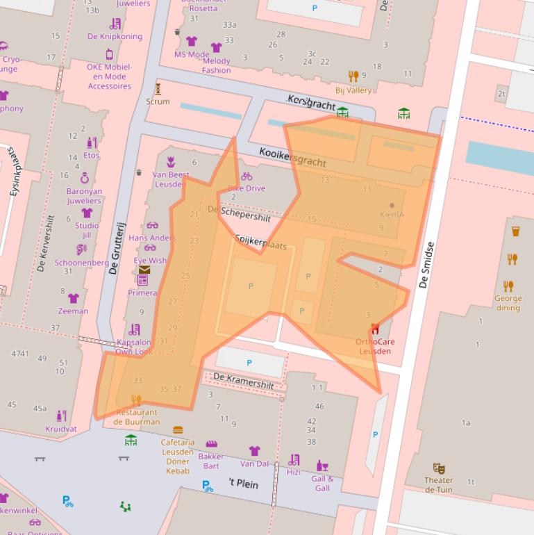 Kaart van postcodegebied 3831NR.