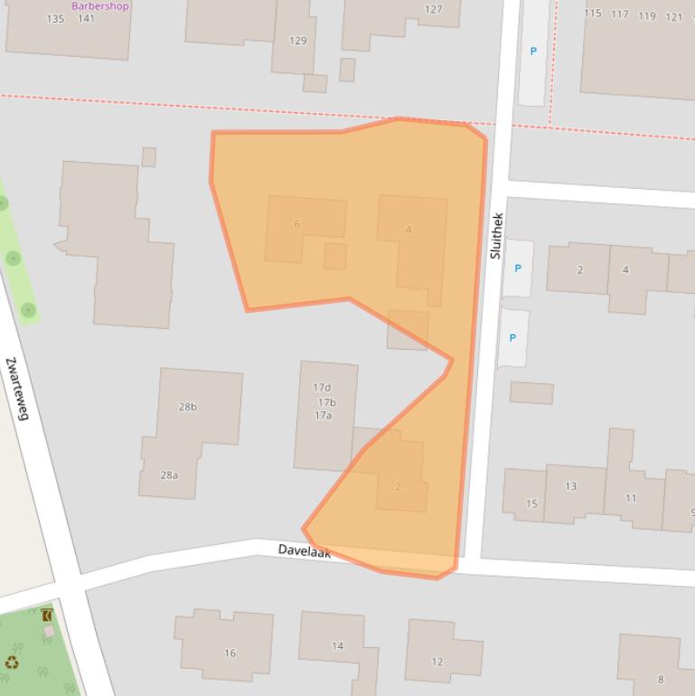 Kaart van postcodegebied 3831PB.