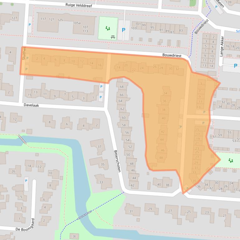 Kaart van postcodegebied 3831PD.