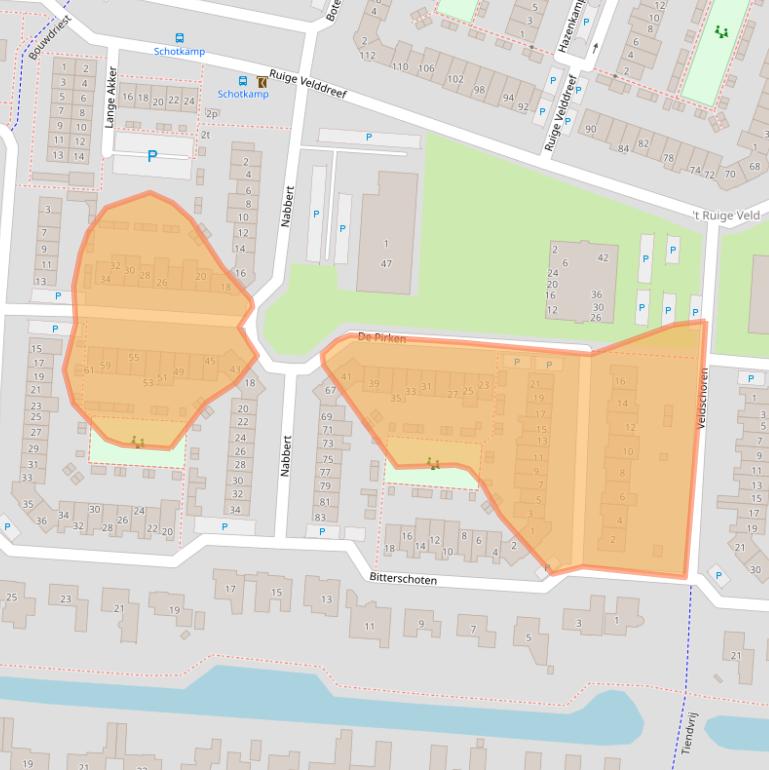 Kaart van postcodegebied 3831PH.