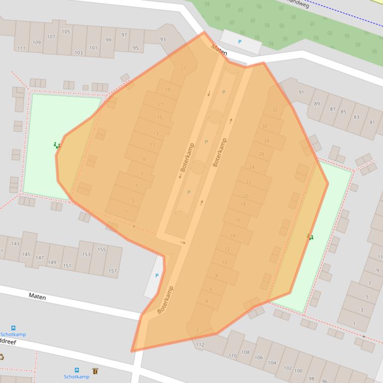 Kaart van postcodegebied 3831PN.