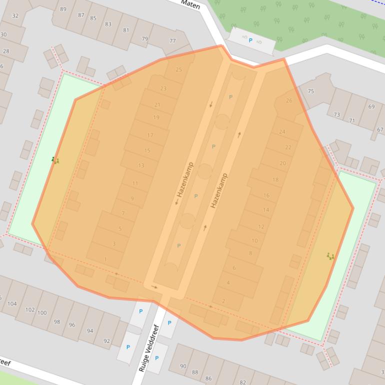 Kaart van postcodegebied 3831PP.