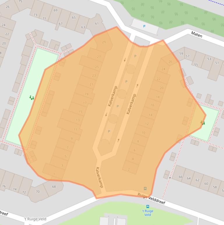 Kaart van postcodegebied 3831PR.