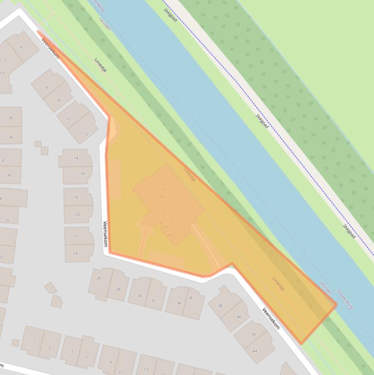 Kaart van postcodegebied 3831RC.