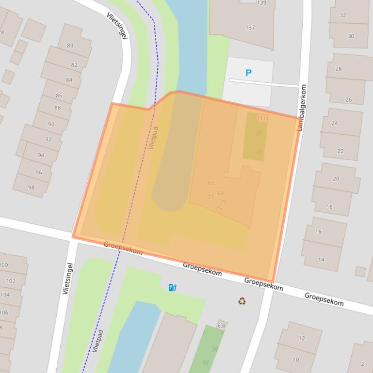 Kaart van postcodegebied 3831RL.