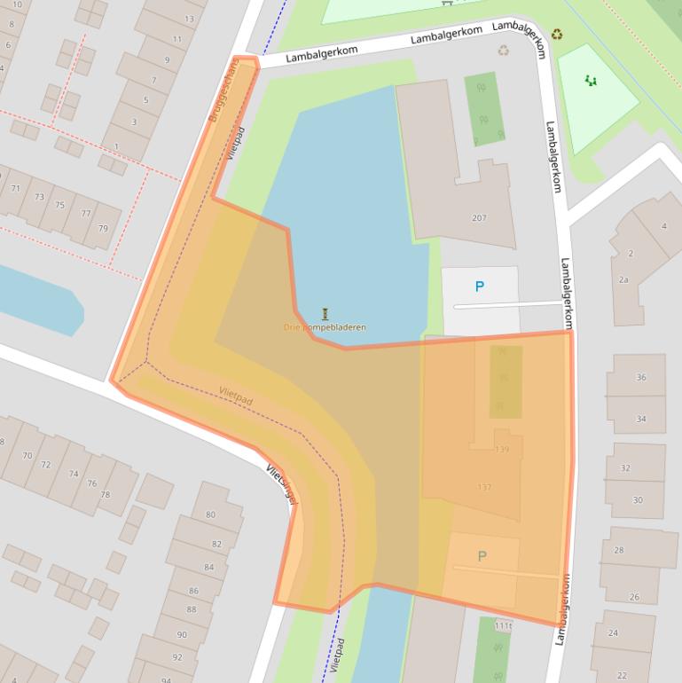 Kaart van postcodegebied 3831RM.