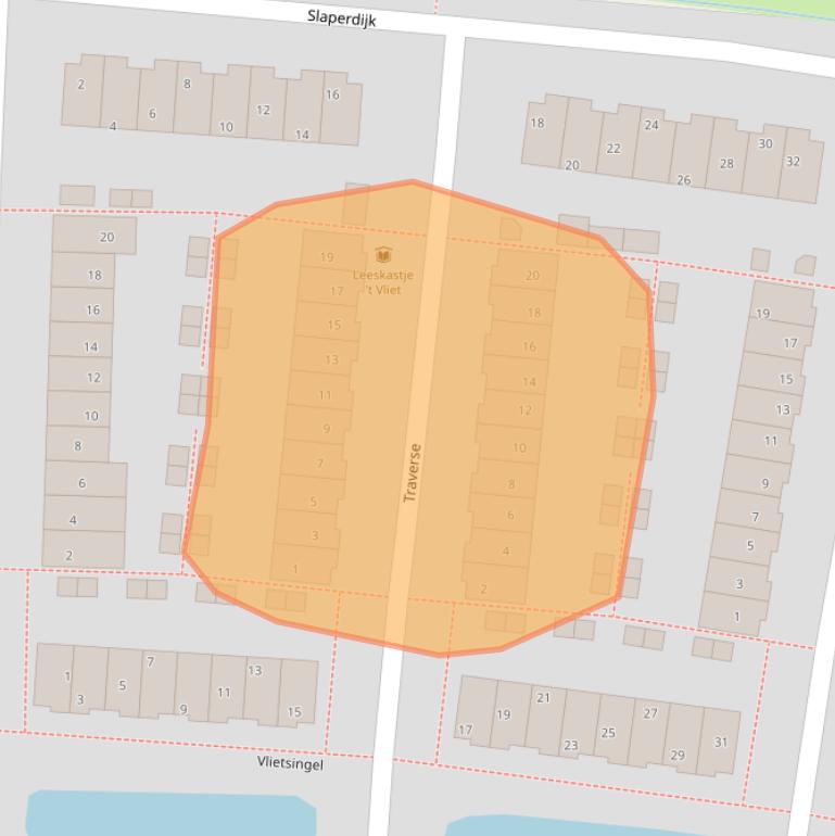 Kaart van postcodegebied 3831RW.
