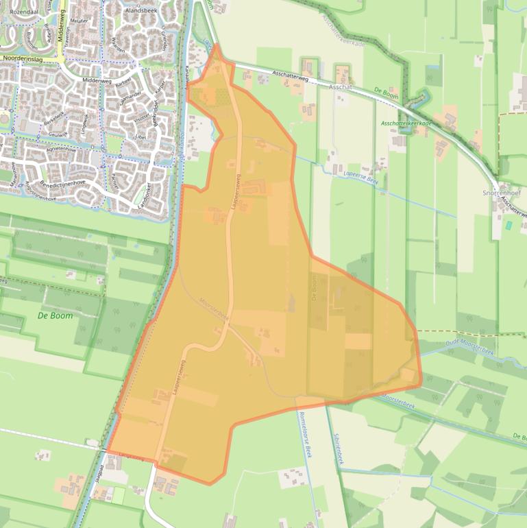 Kaart van postcodegebied 3831SB.
