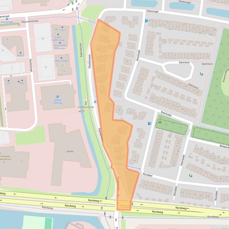 Kaart van postcodegebied 3831SM.