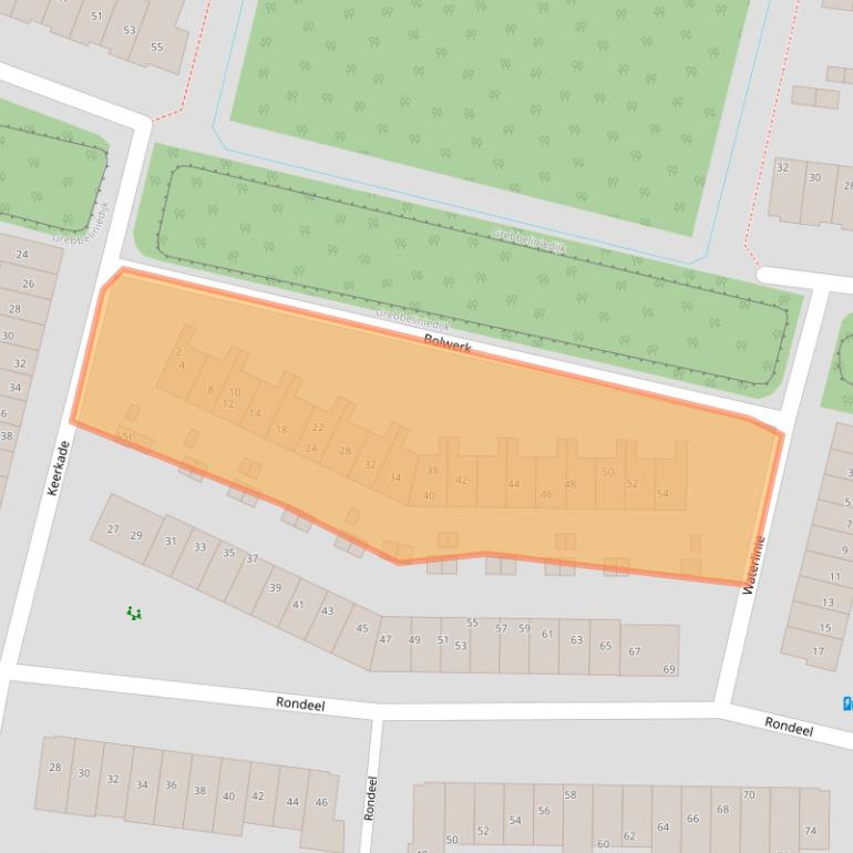 Kaart van postcodegebied 3831ST.