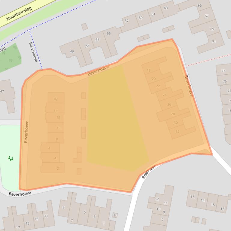 Kaart van postcodegebied 3831TG.