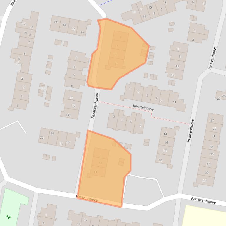 Kaart van postcodegebied 3831TJ.