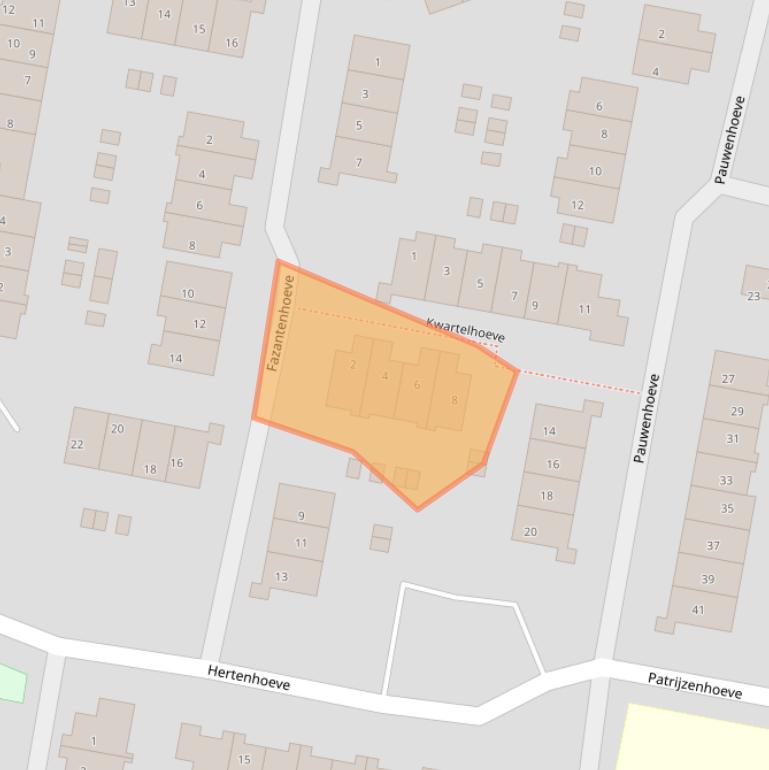 Kaart van postcodegebied 3831TM.